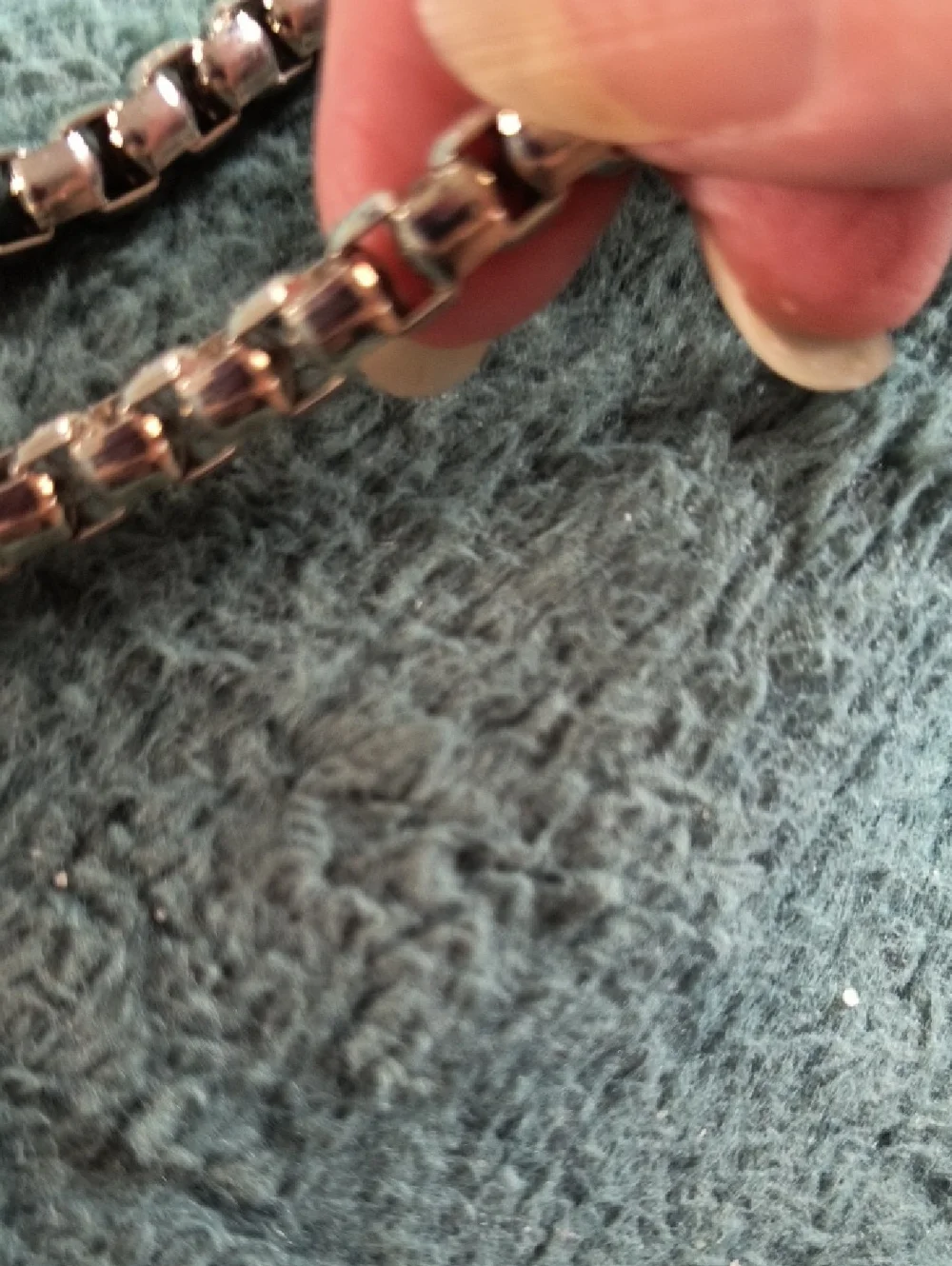 Silver-Tone Chain Strap with  Clasps, 48